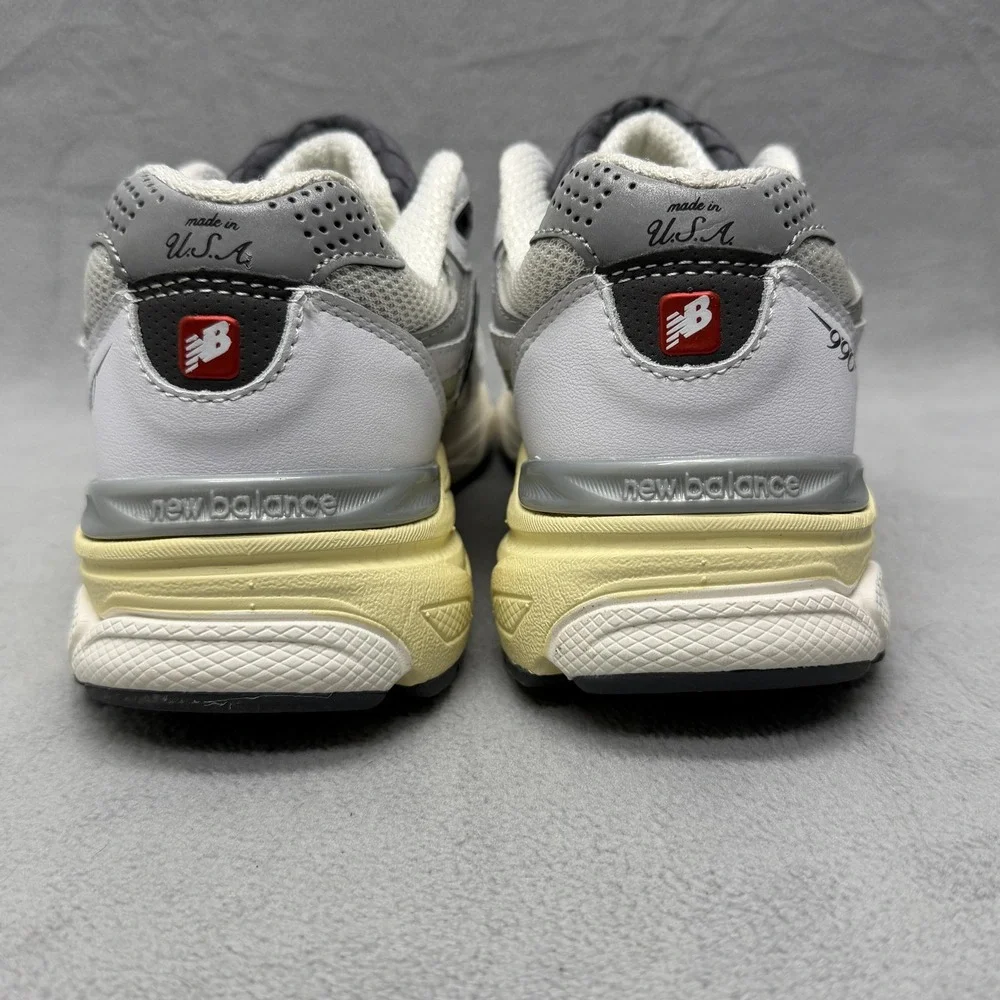 New Balance 990v3 Shoes Mens Size 6.5 White Made In USA Sneakers D M990AL3
